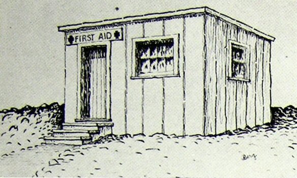 image of original first aid station