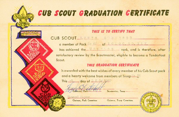 Cub Scout Graduation